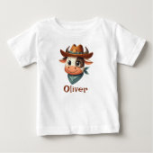 Schattige Koe met Cowboyhoed en Sjaal (Voorkant)