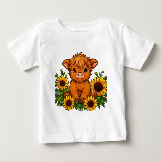 Schattige Koe met Zonnebloemen (Voorkant)