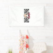 Schattige Koe Moeder Boog Grafisch Ontwerp_1 Spandoek (Insitu)