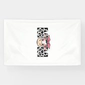 Schattige Koe Moeder Boog Grafisch Ontwerp_1 Spandoek (Horizontaal)