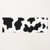 schattige koe op zwarte en witte boerderij yogamat (Voorkant (horizontaal))