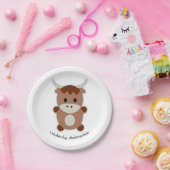 Schattige Koe Papieren Bordje (Feest)