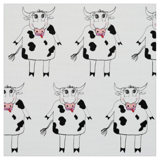 schattige koe stof (Swatch)