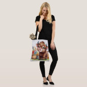 Schattige Koe Tote Bag (Op model)