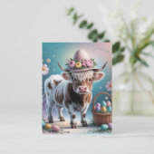 Schattige Koe van Paashoogland Briefkaart (Staand voorkant)