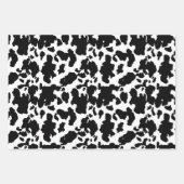 schattige koe vlekt op landspatroon inpakpapier vel (Voorkant)