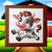 schattige koeienliefhebbers van het platteland tegeltje