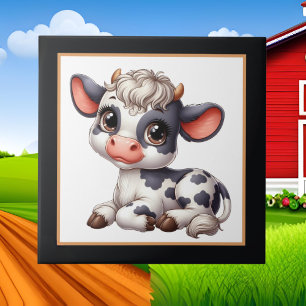 schattige koeienliefhebbers van het platteland tegeltje