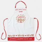 Schattige koekje bakken familie kerst Schort (Voorkant)