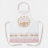 Schattige koekje bakken roze kerst Schort (Voorkant)