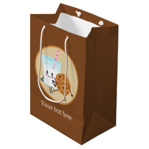 schattige koekjes en melkfeest medium cadeauzakje