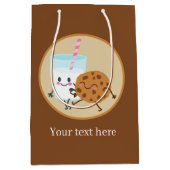 schattige koekjes en melkfeest medium cadeauzakje (Voorkant)