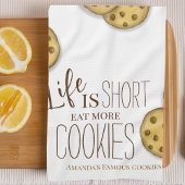 Schattige koekjesbakken gepersonaliseerd theedoek