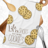 Schattige koekjesbakken gepersonaliseerd theedoek