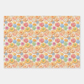 Schattige koekjesfeest tegelpatroon inpakpapier vel (Voorkant 2)