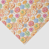 Schattige koekjesfeest tegelpatroon tissuepapier (Detail)