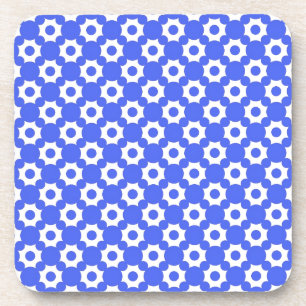 Schattige, koele, elegante en klassieke blauwe sti onderzetter