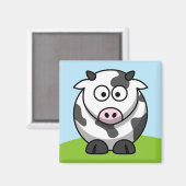 Schattige Koemagneet Magneet (Voorkant / Achterkant)