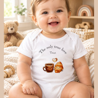 Schattige koffie en croissant mok – De enige ware Romper