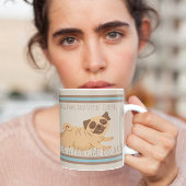 Schattige koffie Mok met mopshond