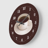 schattige koffiebar-decor grote klok (Hoek)