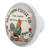 schattige koffiebar keramische knop (Rechts)