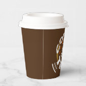 schattige koffiebar-liefhebbers papieren bekers (Rechts)