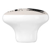 schattige koffiebar lovers decor keramische knop (Zijkant)