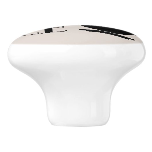 schattige koffiebar lovers decor keramische knop (Zijkant)