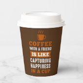 schattige koffiebar papieren bekers (Voorkant)