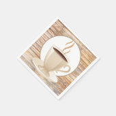 Schattige koffiebarpapier servet (Hoek)