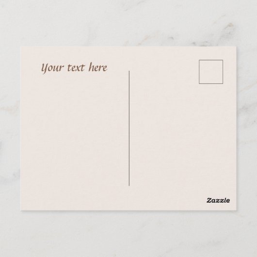 Schattige koffiebeer voeg tekst toe Dank je Briefkaart (Achterkant)