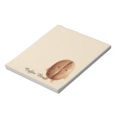 Schattige koffieboon notitieblok (Linkerzijde)