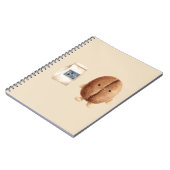 Schattige koffieboon notitieboek (Linkerzijde)
