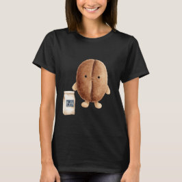 Schattige koffieboon t-shirt