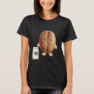 Schattige koffieboon t-shirt
