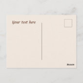 Schattige koffiegnome voeg tekst toe dank je briefkaart (Achterkant)