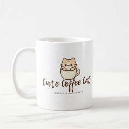 Schattige koffiekat – Grappig ontwerp voor koffiel Koffiemok