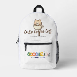 Schattige koffiekat rugzak – Schattige kat minnaar