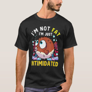 Schattige Kogelvis Grappig Aquarium Intimiderende T-shirt