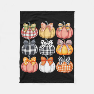Schattige Kokette Pompoenseizoen Thanksgiving Herf Fleece Deken