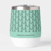 Schattige kokossilhouet (Voorkant)