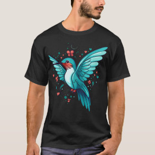 Schattige Kolibrie Met Bloemen I T-shirt