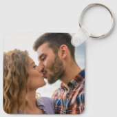 Schattige kolibries Voeg foto naam Sleutelhanger (Achterkant)