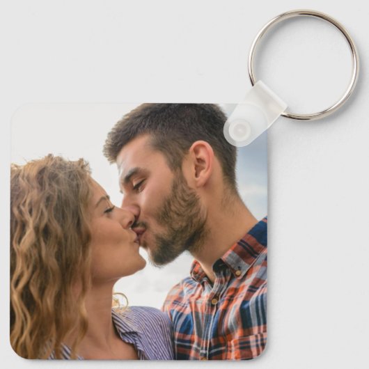 Schattige kolibries Voeg foto naam Sleutelhanger (Achterkant)