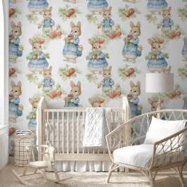 Schattige Konijn Aardbei Plant Kwekerij Peel & Sti Behang