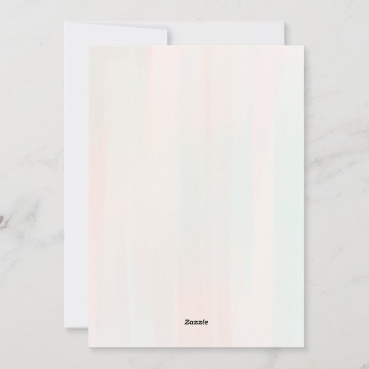 Schattige Konijn & Ballonnen Baby shower Uitnodigi Feestdagenkaart (Achterkant)