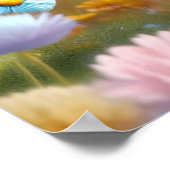 Schattige konijn bij een betoverd meer poster (Hoek)