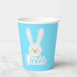 Schattige konijn blij paasvakantie eieren jacht fe papieren bekers