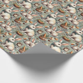 Schattige  Konijn Cadeaupapier (Hoek)